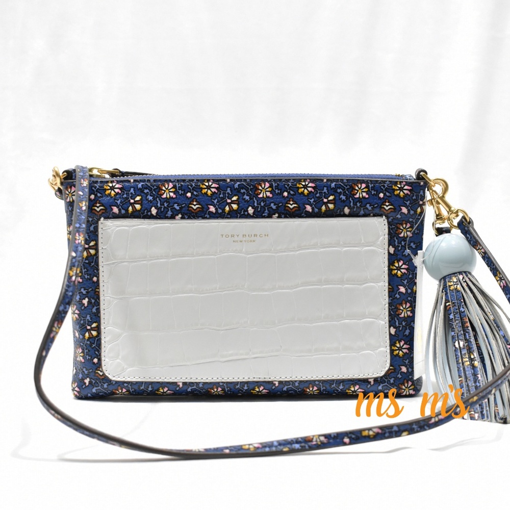 NWT Tory Burch Colorblock small Crossbody Bag